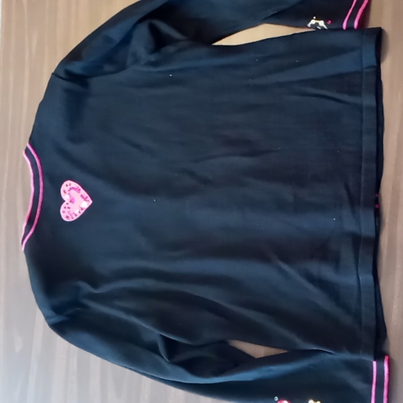 Bobbie Bell Heart Embellishment Cardigan w Heart Buttons and Pin XL - Picture 6 of 8